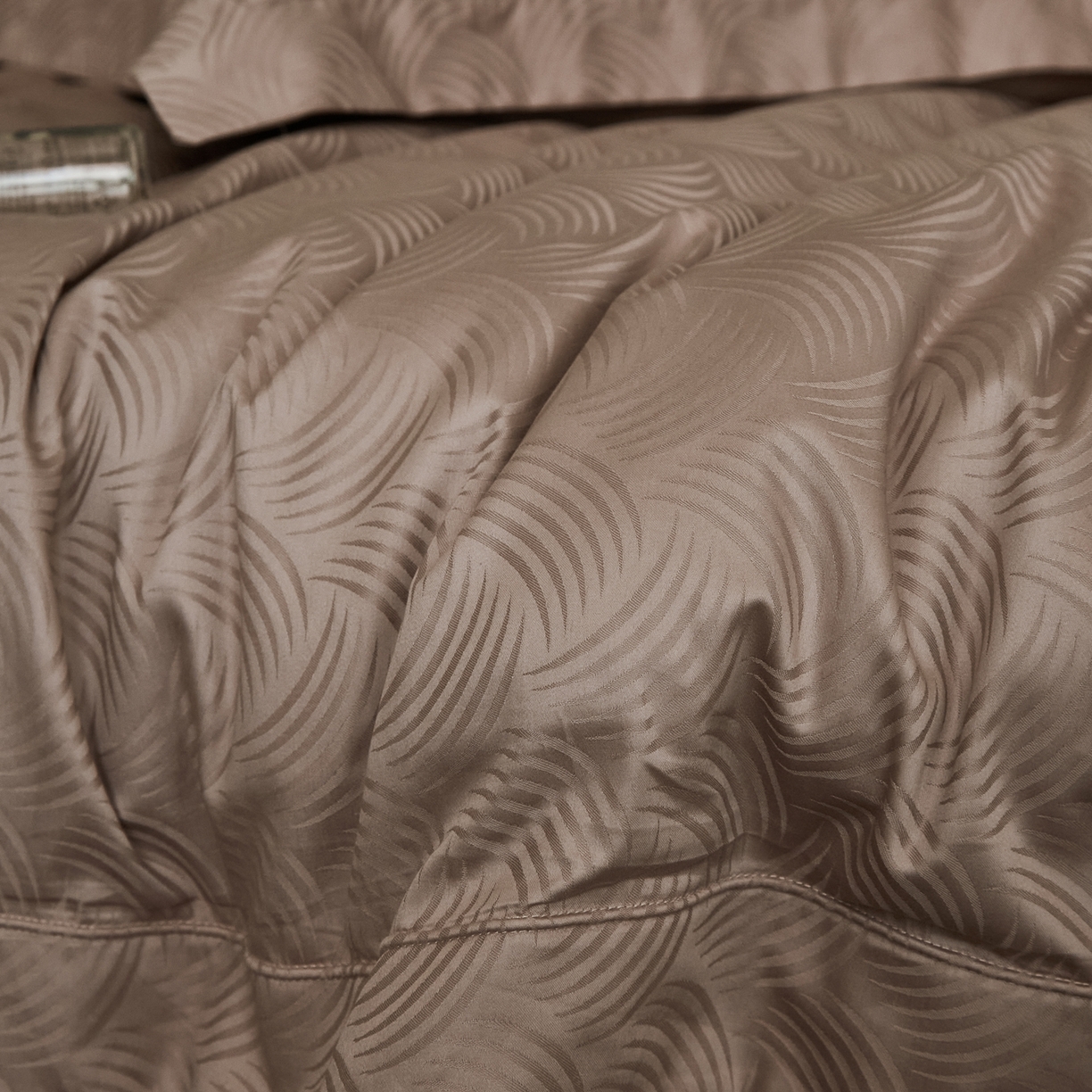 91家纺网 家纺一手货源 找家纺 顾家家居 2025新款亲肤舒适全棉纯棉提花四件套 璞野--暮色粉