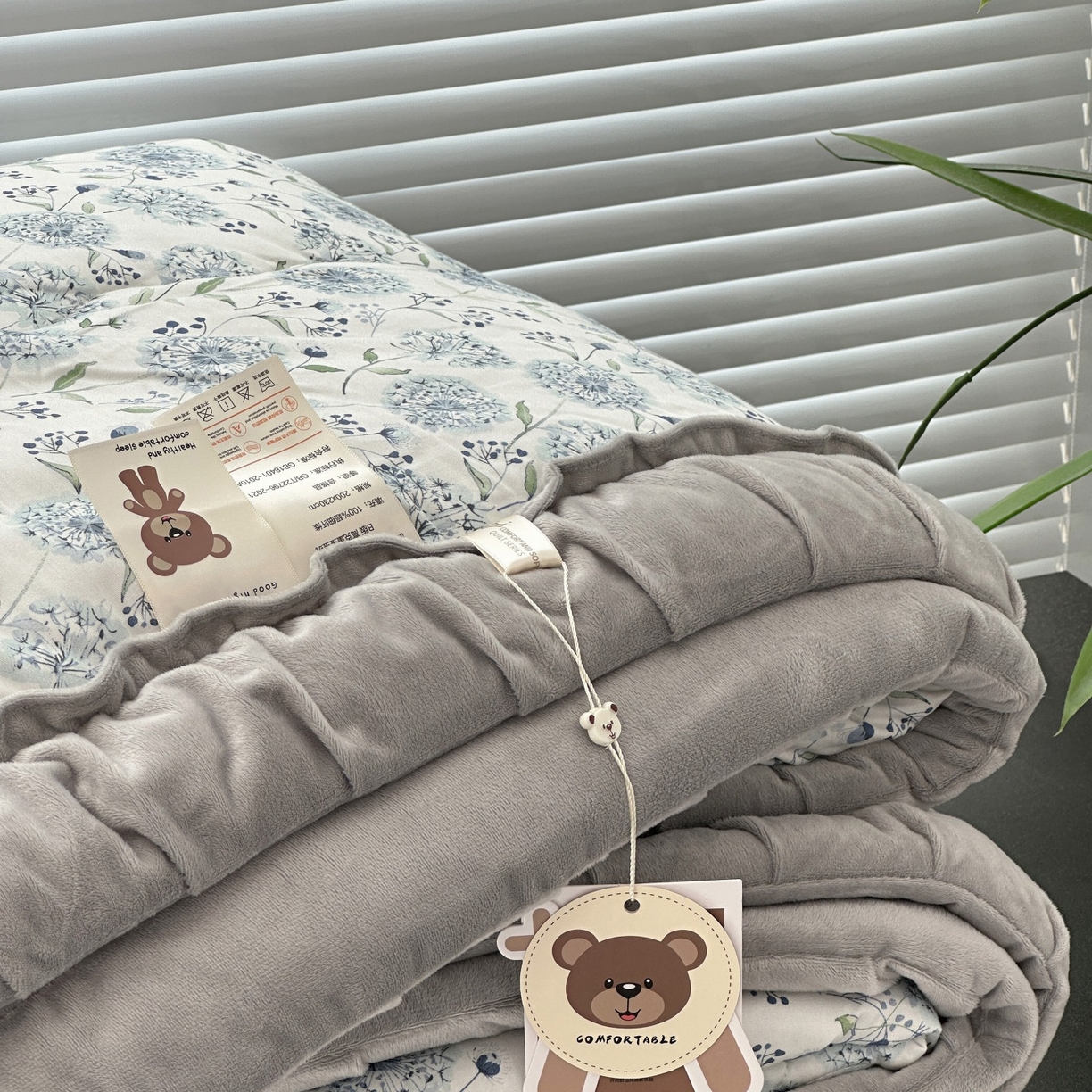 91家纺网 家纺一手货源 找家纺 （总）佰织鑫家居 2025新款高克重宝宝绒婴儿绒春秋被子被芯