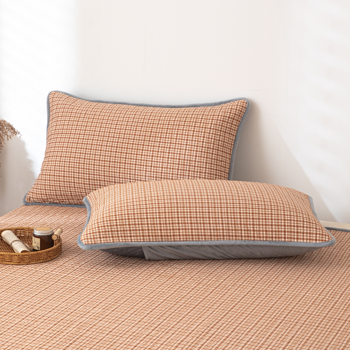 91家纺网 家纺一手货源 找家纺 （总）女子家纺 2025新款全棉色织水洗棉床盖系列四件套