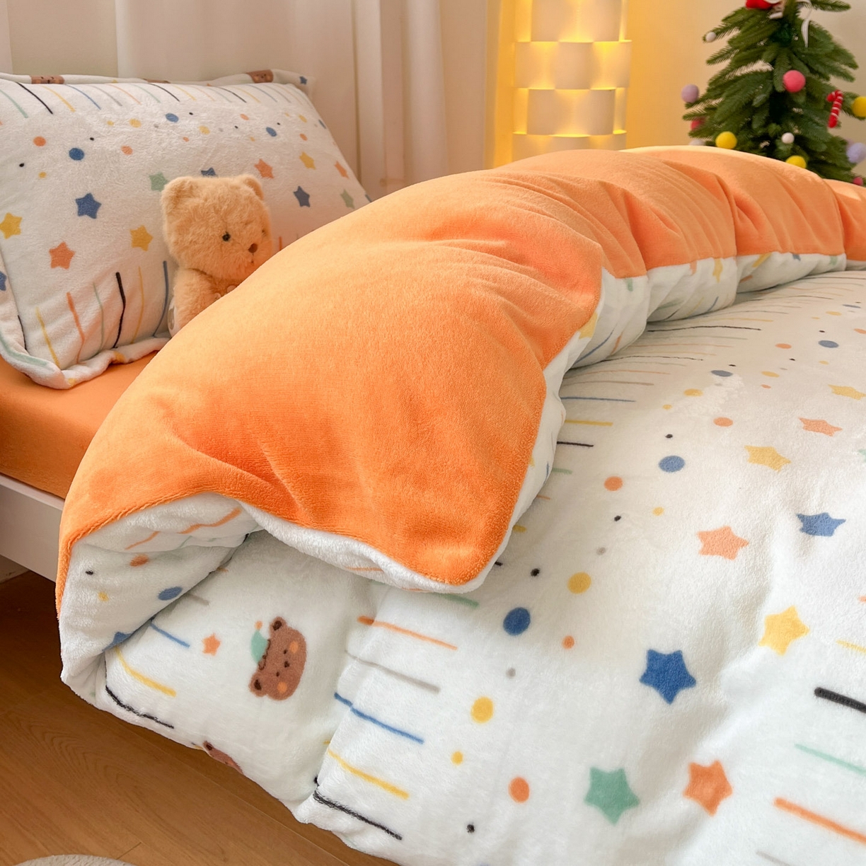 91家纺网 家纺一手货源 找家纺 寻米 2025新款高克重加厚保暖牛奶绒学生宿舍单床笠单件床笠 可爱帕尼尼