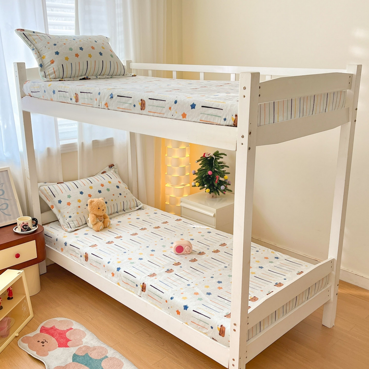 91家纺网 家纺一手货源 找家纺 寻米 2025新款高克重加厚保暖牛奶绒学生宿舍单床笠单件床笠 可爱帕尼尼