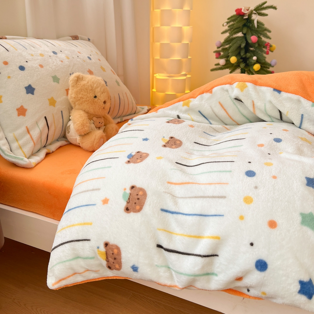 91家纺网 家纺一手货源 找家纺 寻米 2025新款高克重加厚保暖牛奶绒学生宿舍单床笠单件床笠 可爱帕尼尼