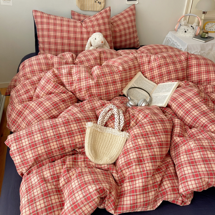 91家纺网 家纺一手货源 找家纺 铺尚美家纺 2025新款亲肤舒适A类云感双层纱印花小清新四件套（提供买家秀） 圣诞