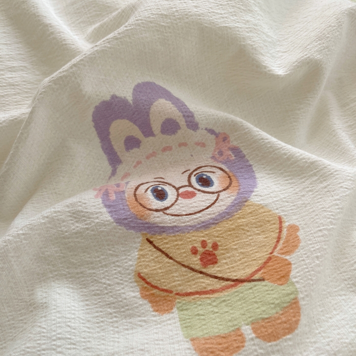 91家纺网 家纺一手货源 找家纺 铺尚美家纺 2025新款亲肤舒适A类云感双层纱印花小清新四件套（提供买家秀） 拉布大王