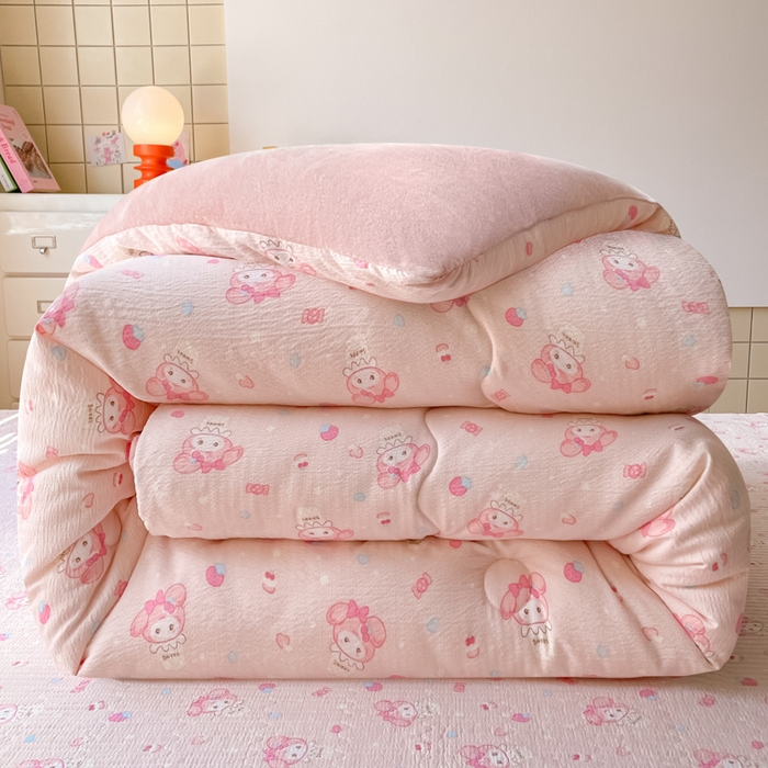 91家纺网 家纺一手货源 找家纺 （总）铺尚美家纺 2025新款A类云感懒人冬季一体被被子被芯床盖四件套