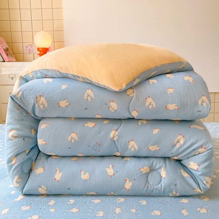 91家纺网 家纺一手货源 找家纺 （总）铺尚美家纺 2025新款A类云感懒人冬季一体被被子被芯床盖四件套