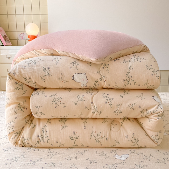 91家纺网 家纺一手货源 找家纺 （总）铺尚美家纺 2025新款A类云感懒人冬季一体被被子被芯床盖四件套