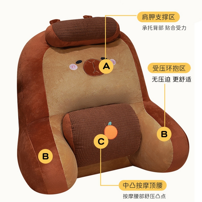 91家纺网 家纺一手货源 找家纺 （总）仟亿莱 2025新款卡通护颈垫多功能腰靠枕