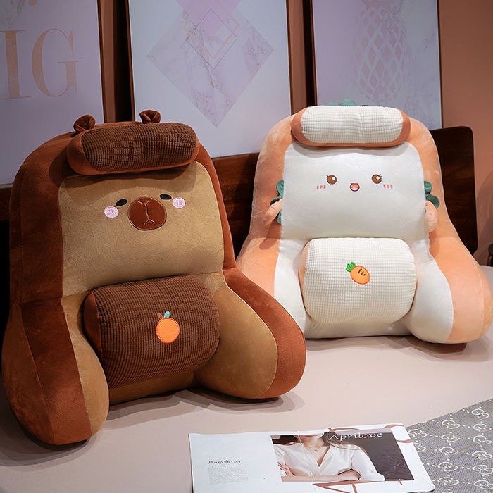 91家纺网 家纺一手货源 找家纺 仟亿莱 2025新款卡通护颈垫多功能腰靠枕 组合图仅做展示不可下单