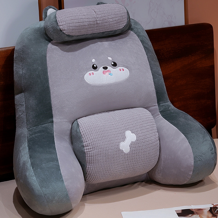 仟亿莱 2025新款卡通护颈垫多功能腰靠枕 护颈多功能哈士奇