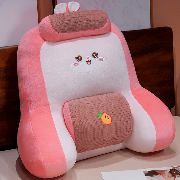 仟亿莱 2025新款卡通护颈垫多功能腰靠枕 护颈多功能兔子