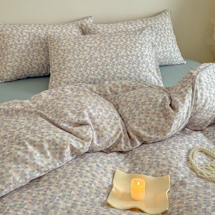 塞纳 2026新款.全棉有氧双层纱四件套-场景二-赛琳娜-兰