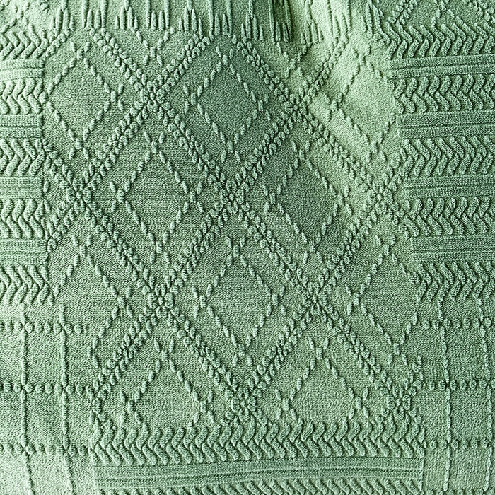 91家纺网 家纺一手货源 找家纺 梵克保罗 2025秋冬新款全消光拼角雕花绒牛奶绒四件套 安娜-抹绿