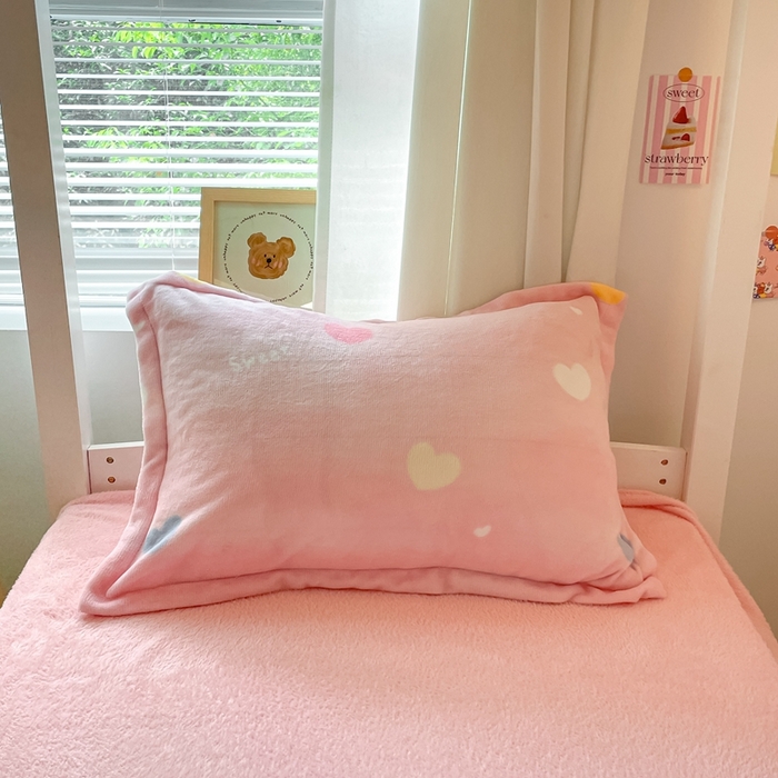 91家纺网 家纺一手货源 找家纺 （总）寻米 2025新款高克重加厚保暖牛奶绒学生宿舍单床笠单件床笠系列二