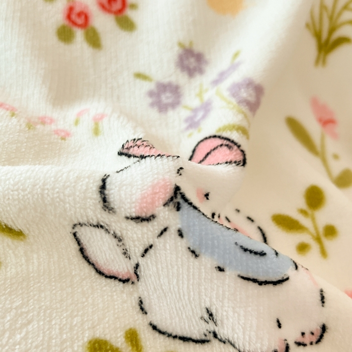 91家纺网 家纺一手货源 找家纺 寻米 2025新款高克重加厚保暖牛奶绒学生宿舍单床笠单件床笠系列二 小狗茶园-粉