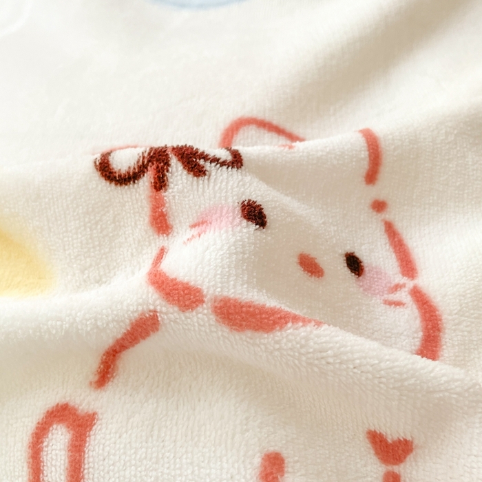 91家纺网 家纺一手货源 找家纺 寻米 2025新款高克重加厚保暖牛奶绒学生宿舍单床笠单件床笠系列二 绵意小兔