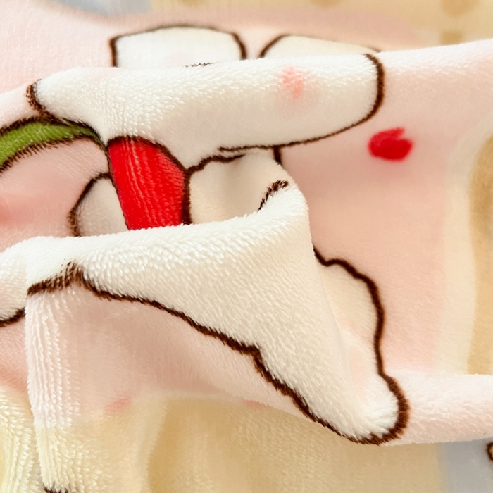 91家纺网 家纺一手货源 找家纺 寻米 2025新款高克重加厚保暖牛奶绒学生宿舍单床笠单件床笠系列二 幸运兔