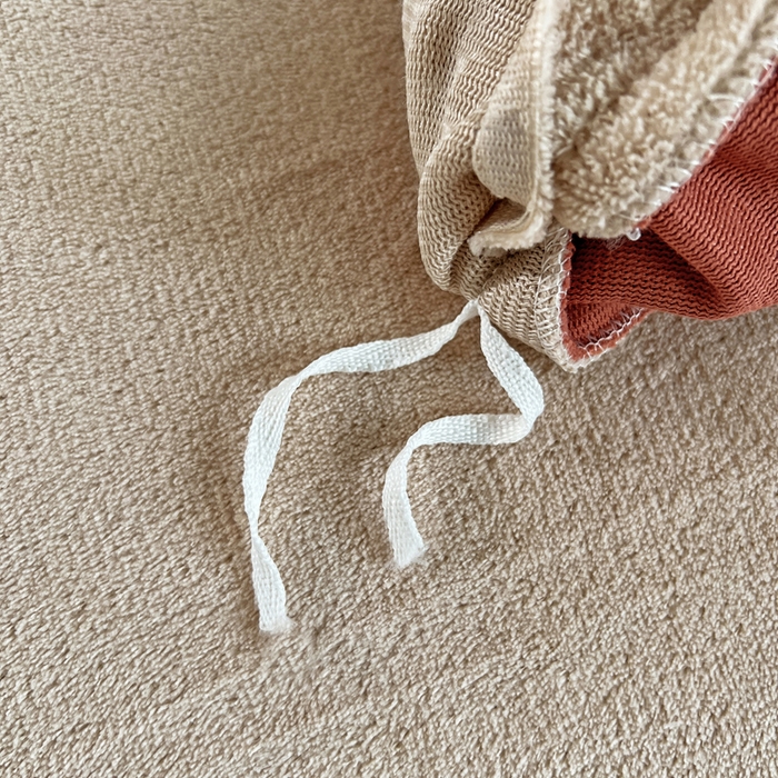 91家纺网 家纺一手货源 找家纺 梵克保罗 2025秋冬新款全消光拼角雕花绒牛奶绒四件套 慕丝-奶油橙