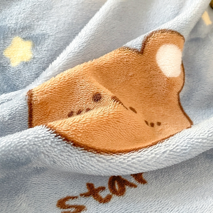 91家纺网 家纺一手货源 找家纺 寻米 2025新款高克重加厚保暖牛奶绒学生宿舍单床笠单件床笠系列二 晚安小熊-灰