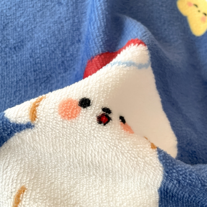 91家纺网 家纺一手货源 找家纺 寻米 2025新款高克重加厚保暖牛奶绒学生宿舍单床笠单件床笠系列二 圣诞派对