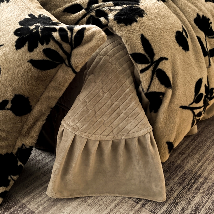 91家纺网 家纺一手货源 找家纺 大麦家纺 25年新款高克重兔毛牛奶绒床盖四件套 流绪微梦