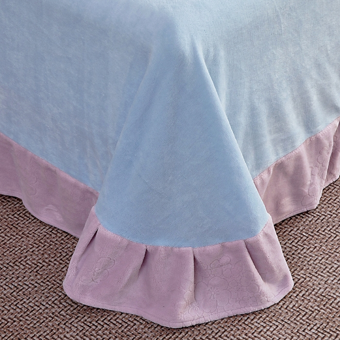 91家纺网 家纺一手货源 找家纺 找底底家纺 2025新款加厚韩版全消光烂花牛奶绒四件套（加厚8斤重   日销20单客户优惠8元） 黛蔻-豆兰