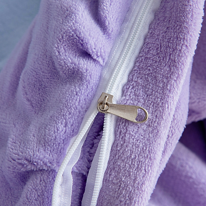 91家纺网 家纺一手货源 找家纺 找底底家纺 2025新款加厚韩版全消光烂花牛奶绒四件套（加厚8斤重   日销20单客户优惠8元） 黛蔻-兰紫