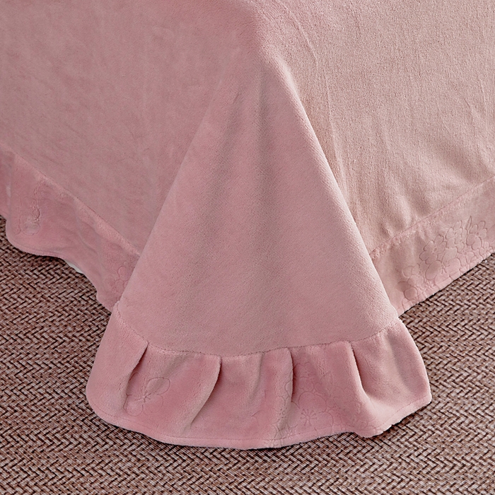 91家纺网 家纺一手货源 找家纺 找底底家纺 2025新款加厚韩版全消光烂花牛奶绒四件套（加厚8斤重   日销20单客户优惠8元） 黛蔻-暖豆沙