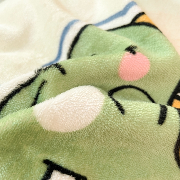 91家纺网 家纺一手货源 找家纺 寻米 2025新款高克重加厚保暖牛奶绒学生宿舍单床笠单件床笠系列二 恐龙星球