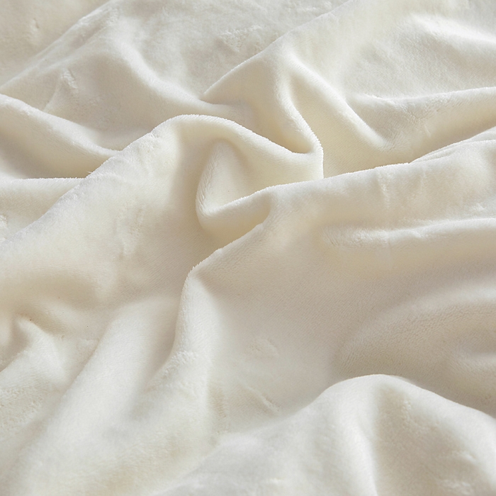 91家纺网 家纺一手货源 找家纺 找底底家纺 2025新款加厚韩版全消光烂花牛奶绒四件套（加厚8斤重   日销20单客户优惠8元） 蝴蝶结-米白