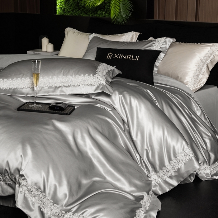 91家纺网 家纺一手货源 找家纺 馨蕊家居 2025秋冬臻品上新高精密四件套-知意 知意-高级灰