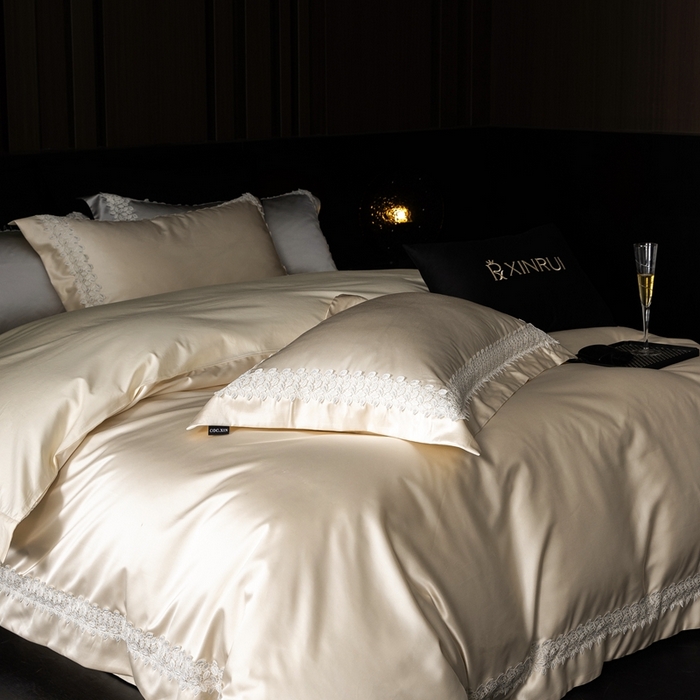 91家纺网 家纺一手货源 找家纺 馨蕊家居 2025秋冬臻品上新高精密四件套-知意 知意-香槟