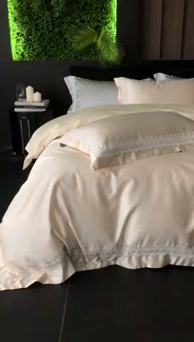 91家纺网 家纺一手货源 找家纺 馨蕊家居 2025秋冬臻品上新高精密四件套-知意 知意-香槟