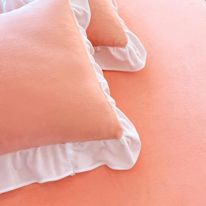 91家纺网 家纺一手货源 找家纺 （总）后庭寝室 2025新款牛奶绒床裙四件套倾城