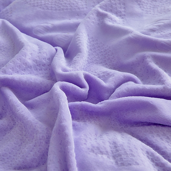 91家纺网 家纺一手货源 找家纺 找底底家纺 2025新款加厚韩版全消光烂花牛奶绒四件套（加厚8斤重   日销20单客户优惠8元） 梦屿-兰紫