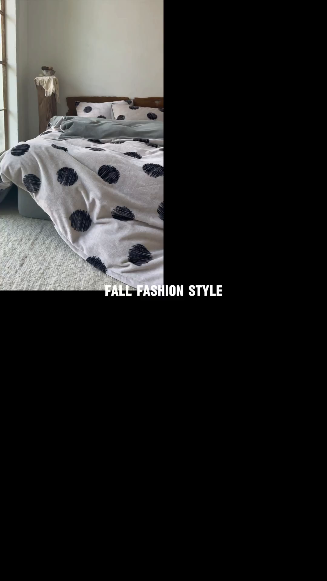 91家纺网 家纺一手货源 找家纺 花漾家居 2025秋冬新品法式复古简约诧寂风牛奶绒四件套 波点米