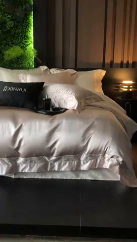 91家纺网 家纺一手货源 找家纺 馨蕊家居 2025秋冬臻品上新高精密四件套-云芙 云芙-蔷薇粉