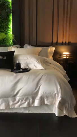 91家纺网 家纺一手货源 找家纺 馨蕊家居 2025秋冬臻品上新高精密四件套-云芙 云芙-香槟