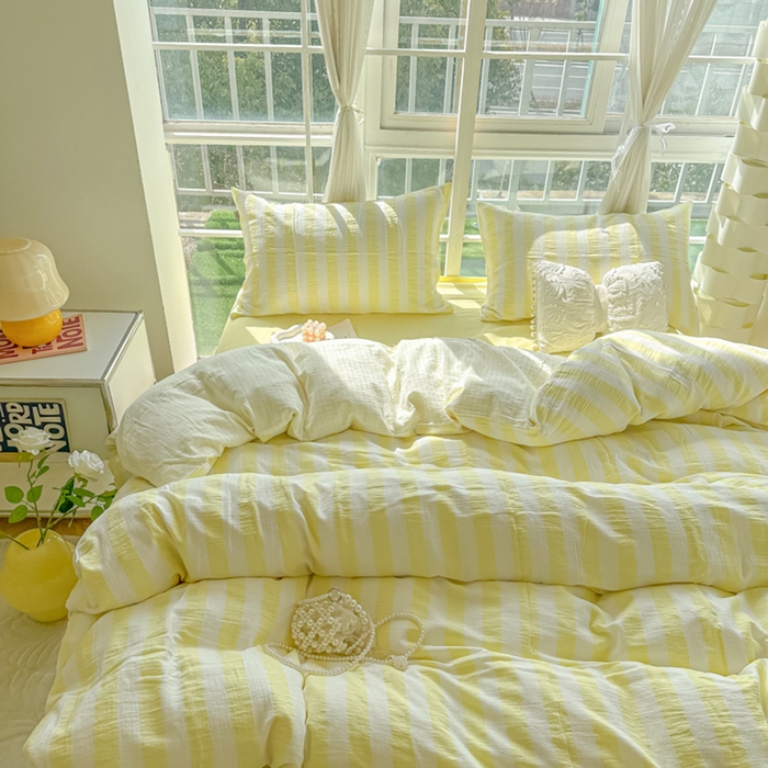 大叔大婶 云朵条纹奶黄