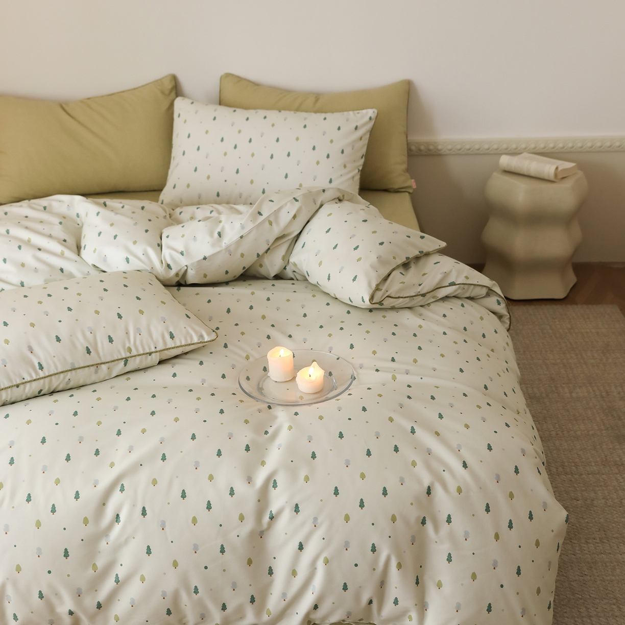 91家纺网 家纺一手货源 找家纺 （总）时年家纺 2025新款全棉纯棉生态磨毛嵌绳款系列四件套