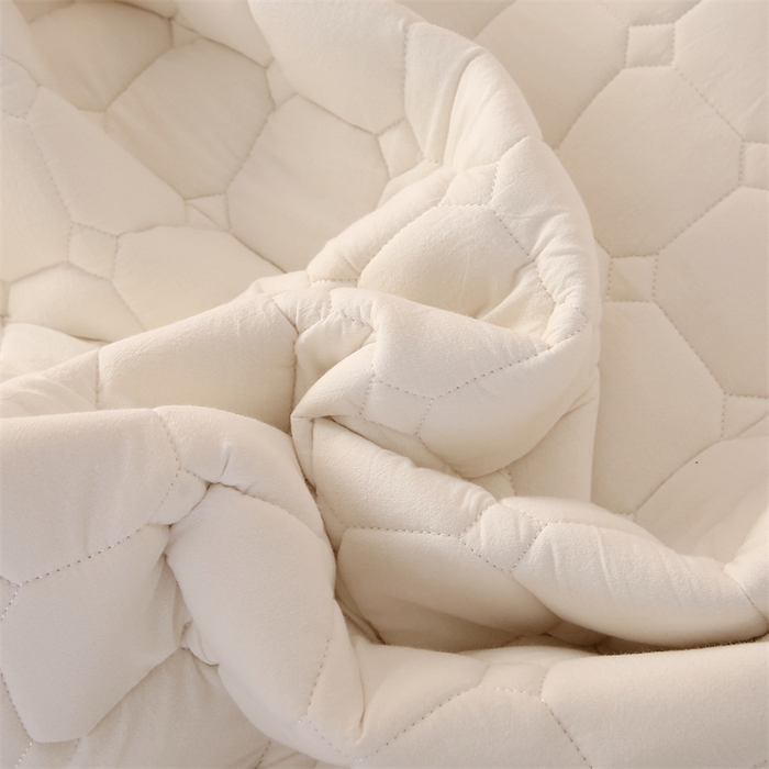 91家纺网 家纺一手货源 找家纺 梵克保罗 2025新款无印风全棉色织水洗棉夹棉床笠 无印纯净白