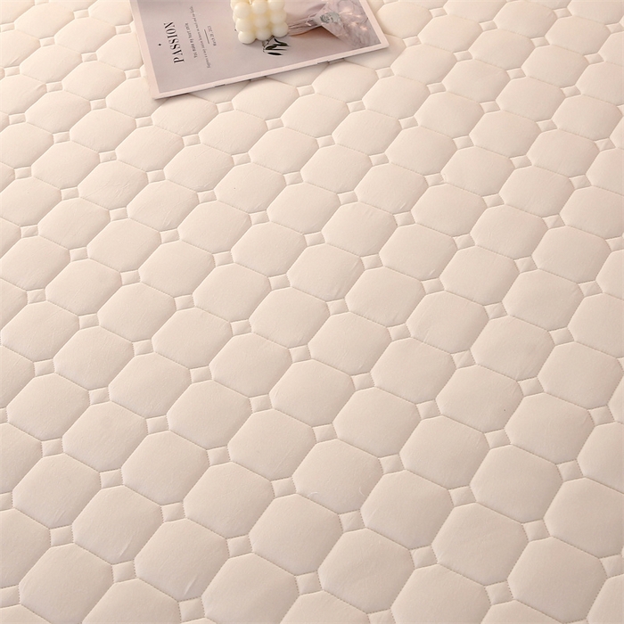 91家纺网 家纺一手货源 找家纺 梵克保罗 2025新款无印风全棉色织水洗棉夹棉床笠 无印纯净白