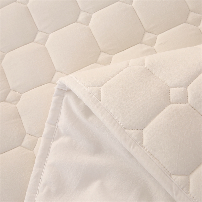 91家纺网 家纺一手货源 找家纺 梵克保罗 2025新款无印风全棉色织水洗棉夹棉床笠 无印纯净白