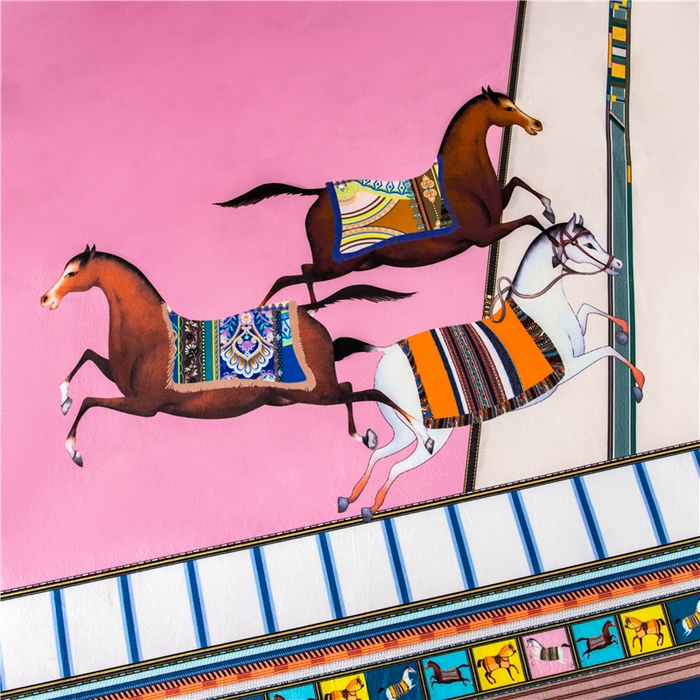 91家纺网 家纺一手货源 找家纺 梵克保罗 2025秋冬新品有氧臻棉绒数码印花9斤单品四件套牛奶绒兔毛绒 马德里-粉