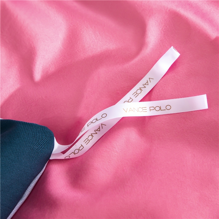 91家纺网 家纺一手货源 找家纺 梵克保罗 2025秋冬新品有氧臻棉绒数码印花9斤单品四件套牛奶绒兔毛绒 马德里-粉