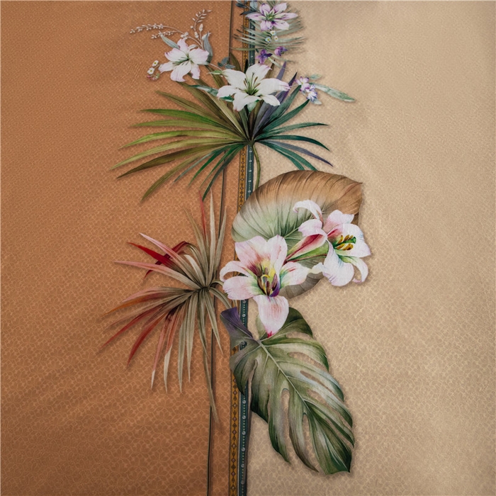 91家纺网 家纺一手货源 找家纺 梵克保罗 2025秋冬新品有氧臻棉绒数码印花9斤单品四件套牛奶绒兔毛绒 罗森堡-棕