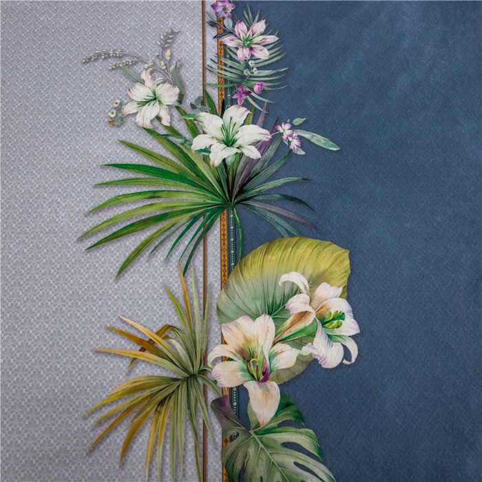 91家纺网 家纺一手货源 找家纺 梵克保罗 2025秋冬新品有氧臻棉绒数码印花9斤单品四件套牛奶绒兔毛绒 罗森堡-灰