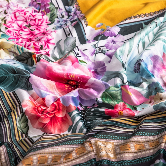 91家纺网 家纺一手货源 找家纺 梵克保罗 2025秋冬新品有氧臻棉绒数码印花9斤单品四件套牛奶绒兔毛绒 祖玛珑-绿