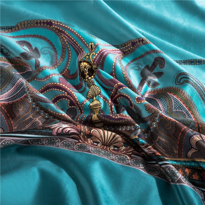 91家纺网 家纺一手货源 找家纺 梵克保罗 2025秋冬新品有氧臻棉绒数码印花9斤单品四件套牛奶绒兔毛绒 柏林-兰