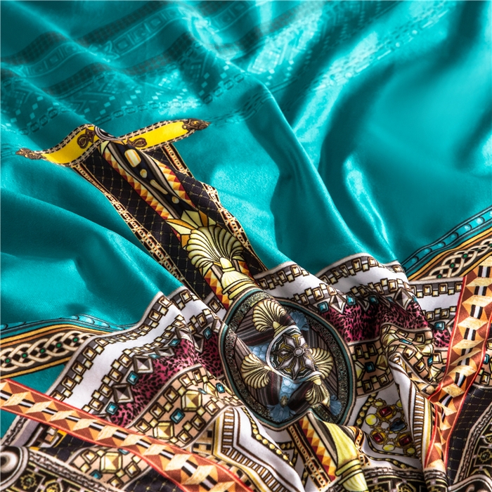 91家纺网 家纺一手货源 找家纺 梵克保罗 2025秋冬新品有氧臻棉绒数码印花9斤单品四件套牛奶绒兔毛绒 卡戴珊-兰